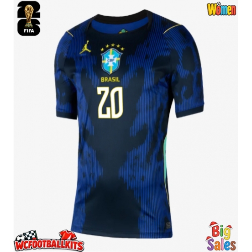 Brazil Lucas Paqueta #20 Replica Away Stadium Shirt for Women World Cup 2026 Short Sleeve